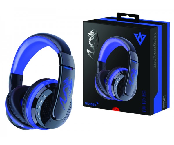 Слушалки с Bluetooth Ovleng MX666 / Син