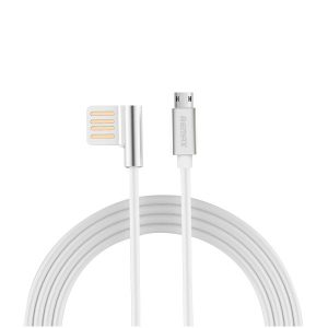 Кабел за данни USB към Micro USB Remax Emperor /1 метър  / Бял