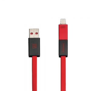 Кабел за данни 2 в 1 Remax Shadow / Micro USB / iPhone 5/6/7 Lightning /1 метър  / Червен