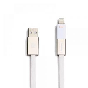 Кабел за данни 2 в 1 Remax Shadow / Micro USB / iPhone 5/6/7 Lightning /1 метър  / Бял