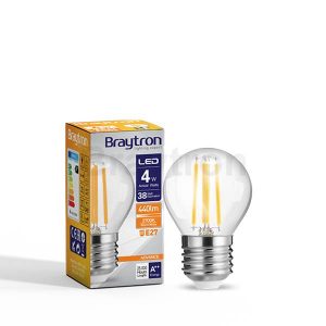 LED ЛАМПА FILAMENT 4W / E27 / G45 / 220VAC / 400LM / 3000K