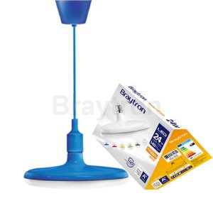 LED лампа UFO 24W  3000K  E27 топло бяла  син корпус