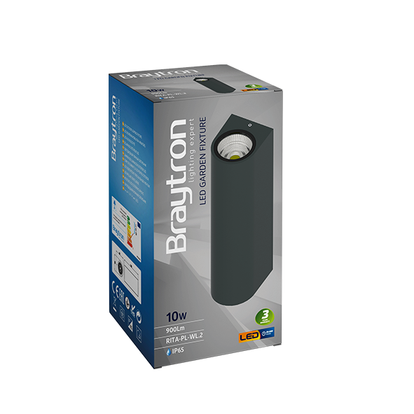 LED фасадно тяло RITA-P 220VAC GU10 IP44 влагозащитено - Image 2