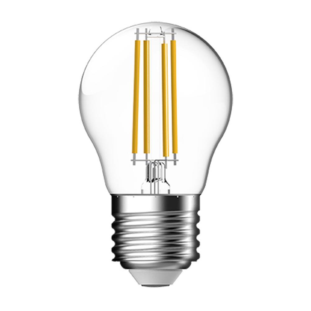 LED лампа Tungsram Filament golf ball- топче 4,5 W(40W) E27-300° 2700 K - прозрачен