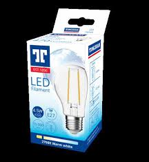 LED лампа Tungsram Filament 8,5W(75W) E27-300° 2700K - прозрачен - Image 2
